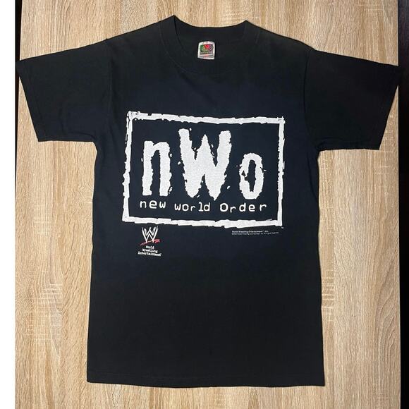Vintage RARE NWO WWF WCW New World Order T-Shirt - Picture 1 of 4